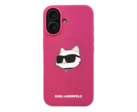 Karl Lagerfeld Silicone Choupette Head Print do iPhone 16 fuksja - 1278264 - zdjęcie 2